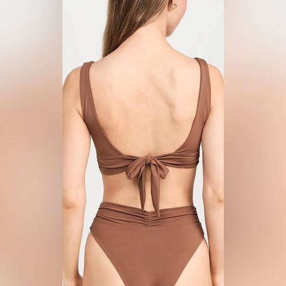 New! RIOT SWIM Pico Top in Brown Sugar 31057 - Picture 3 of 14